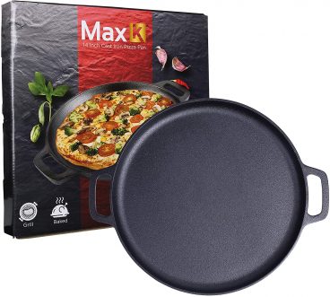 Max K 14-Inch Cast-Iron Non-Stick Pizza Pan review